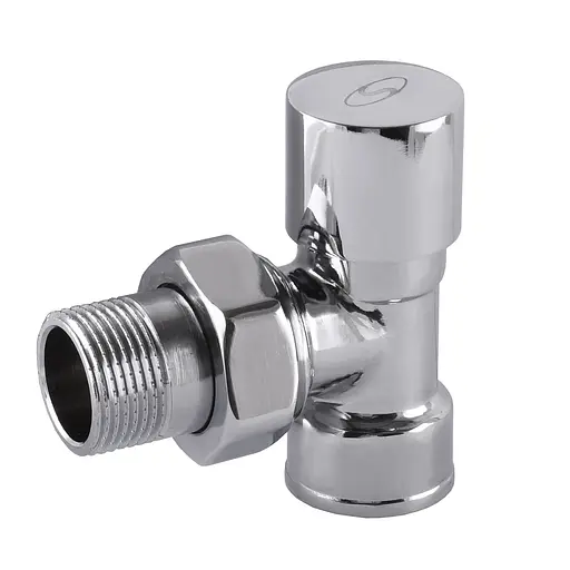 Кран вентильний кутовий з американкою Solomon 3/4″ chrom 1845 000002162 - фото 1