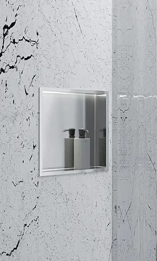 Полка в ванную Mixxus Premium Niche-0102 MI6679, Нержавеющая сталь - фото 4