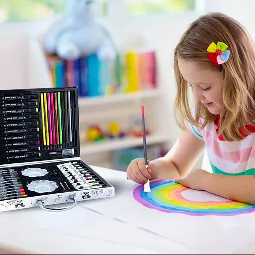 Набор для творчества Зверята в чемодане 48 предметов 30 x 25 x 5.5 см 001-68 - фото 5