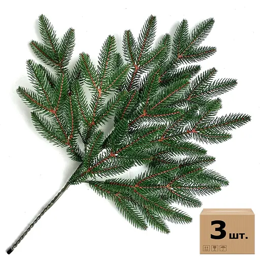 Гілка ялинки штучна Hvoya Classic зелена 60 см 3 шт.