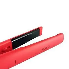 Професійний випрямляч для волосся червоний IPARAH P-103 з керамічними пластинами, швидким нагріванням і мережевим шнуром - фото 3