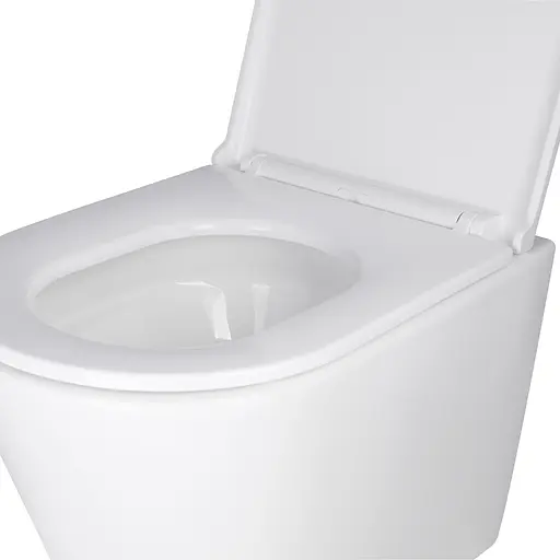 Унитаз подвесной Qtap Scorpio безободковый Ultra Quiet с сиденьем Soft-close QT1433053EUQW, Белый - фото 5