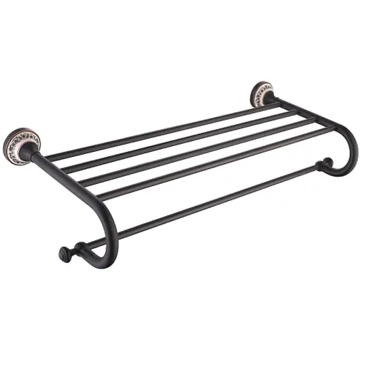 Поличка для рушника Kraus Apollo чорна бронза KEA-16542ORB Бронза - фото 2
