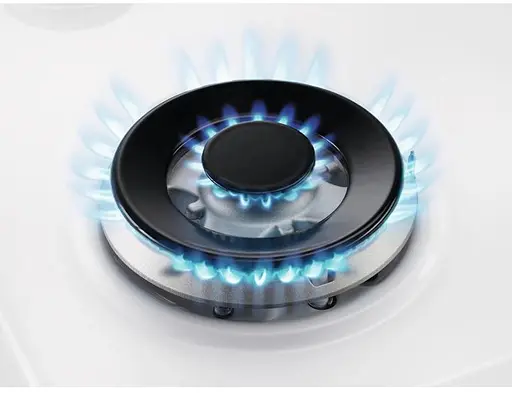 Варочная поверхность газовая на стекле Electrolux 60 см чугун белый - фото 4