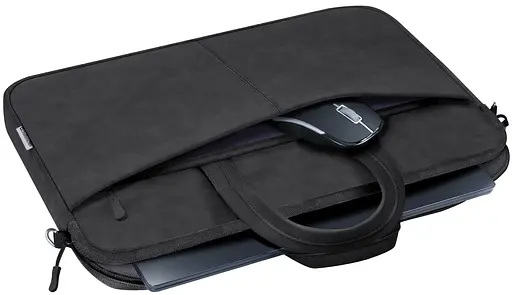 Сумка для ноутбука 15.6'' Defender PU шкіра чорний кишеня - фото 6