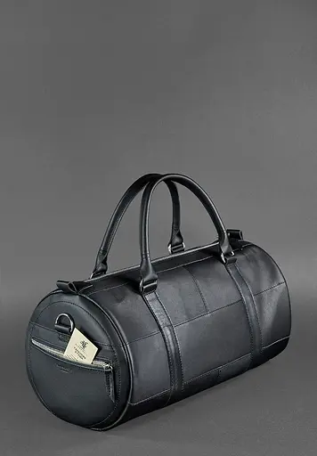 Шкіряна сумка Harper чорна Krast - фото 3