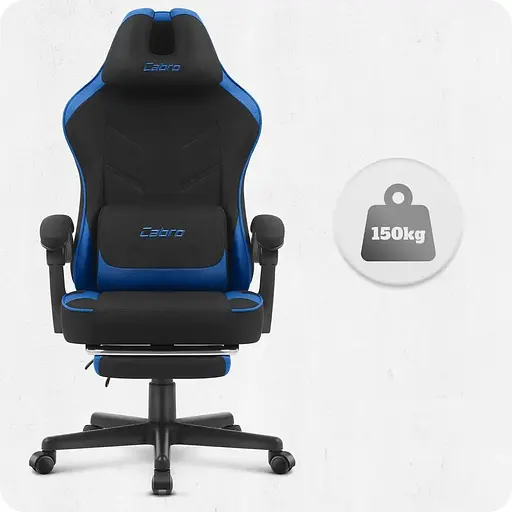 Крісло Cabro C504 Black-Blue (тканина) - фото 6