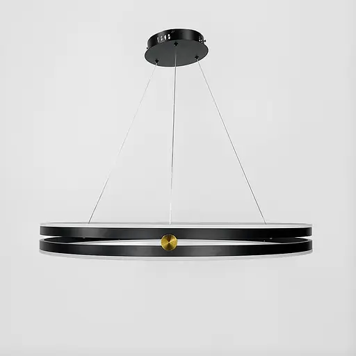 Люстра с подвесным черным кольцевым корпусом Ø 80 см | Ст. MJ264-800 | Line F - фото 5