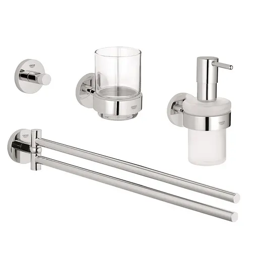 Набір аксесуарів для ванної кімнати Grohe Essentials 40846001, Хром - фото 1