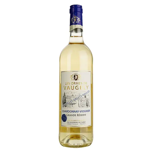 Вино Les Ormes De Vaugely Les Galets Roules Chardonnay Viogner IGP Pays D'Oc, біле, сухе, 0,75 л