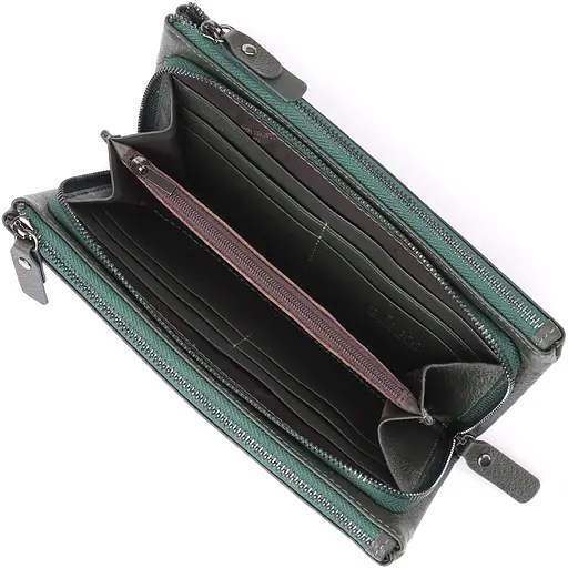 Красивий шкіряний гаманець на три відділення ST Leather 20.5х10.5х3 см acs0029660 - фото 6