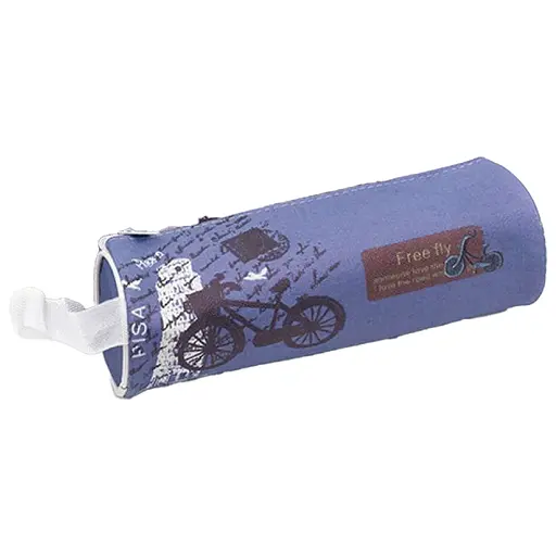 Пенал круглый Велосипед, 20x6.5 см (в ассортименте)