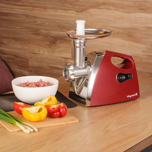 Электромясорубка ViLgrand V203-BRMG Red - фото 6