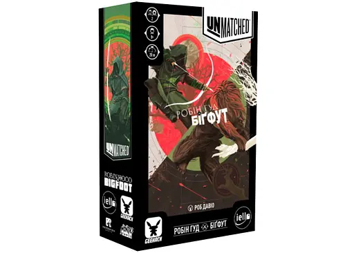 Настольная игра Geekach Games Unmatched: Робин Гуд против Бигфута (Unmatched: Robin Hood vs. Bigfoot) (укр.) (GKCH021RB)