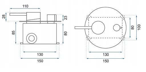 Душова система прихованого монтажу Rea Lungo Miler + Box з термостатом gold REA-P6714, Золотий - фото 9