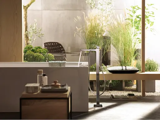 Змішувач Hansgrohe Metropol для ванни підлоговий Brushed Bronze 32532140 Бронза - фото 4