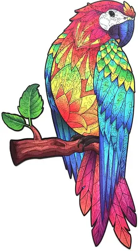 Дерев’яний пазл в коробці Папуга - фото 1