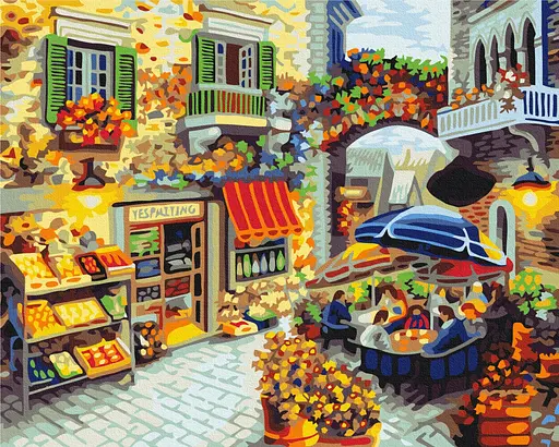 Картина за номерами на підрамнику Brushme Домашній ресторанчик