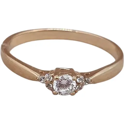 Золотое кольцо Qvaliz с фианитами. К01005КР 16