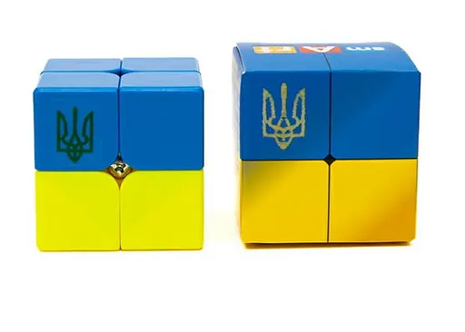 Розумний кубик 2х2х2 Прапор України (двоколірний) (Bicolor Smart Cube 2x2x2 "Ukraine") (SCU222) - фото 2