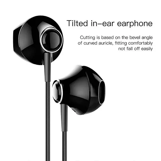 Провідні навушники Baseus Premium Enock H06 lateral in-ear, 3.5mm, 1.2m, Black, NGH06-01 - фото 3