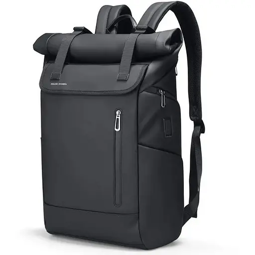 Рюкзак Mark Ryden роллтоп MR2908 с USB-портом Черный - фото 1