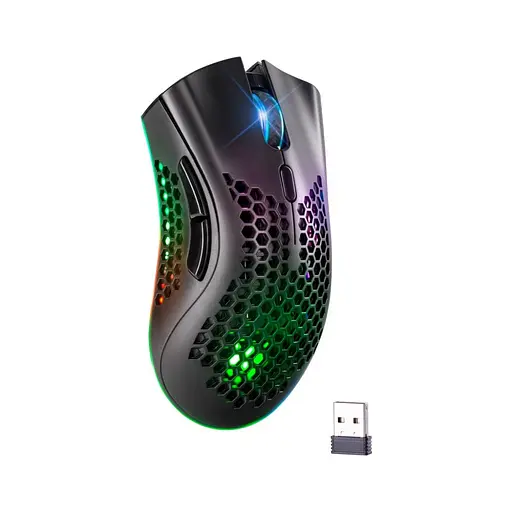 Беспроводная игровая мышь Defender Warlock GM-709L RGB (2400dpi) 8-кнопок Черная - фото 4