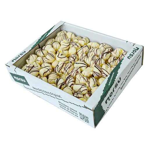 Кукурудзяні палички в білій глазурі Norsu 0.35 кг - фото 1