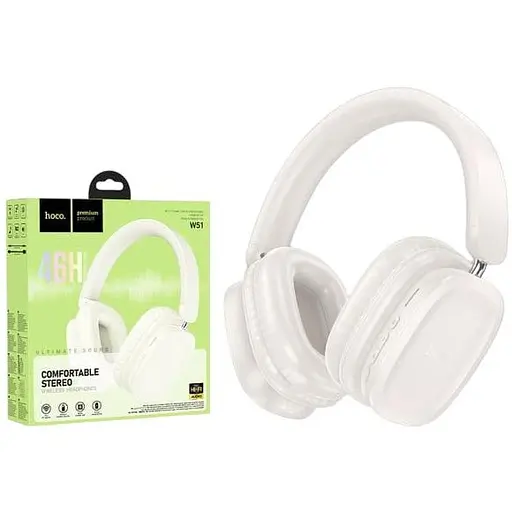 Bluetooth-гарнитура Stereo Hoco W51 белый