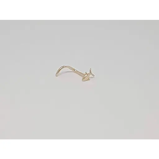 Золотая серьга-пирсинг в нос Dear. 1013 - фото 3