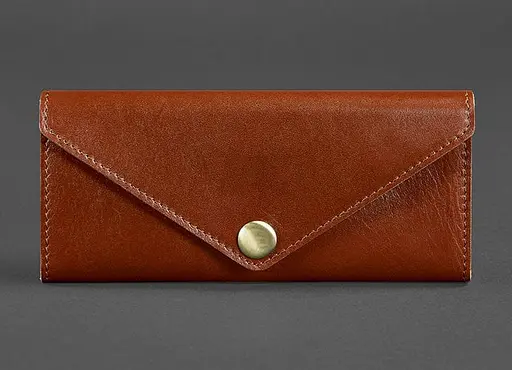 Жіночий шкіряний гаманець Керрі 1.0 світло-коричневий - фото 1