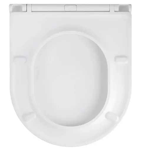 Унитаз подвесной безободковый Kroner Harz WHI493736 RIMLESS с сиденьем Slim Duroplast / Soft-close / Quick relase (KH493736WHIR) (CV029609) - фото 9