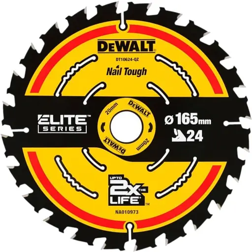 Диск пильный DeWalt Elite Extreme 165 х 20 х 24 мм (DT10400)