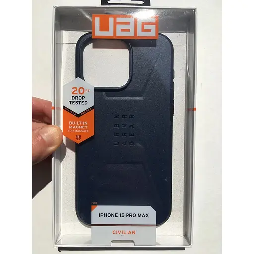 Оригинальный противоударный чехол UAG Civilian MagSafe для iPhone 15 Pro Max (6.7") Mallard 114295A15555 - фото 2