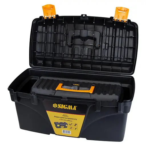 Набір ящиків для інструменту 2в1 Sigma 410×209×195мм, 535×291×280мм 7403881 - фото 5