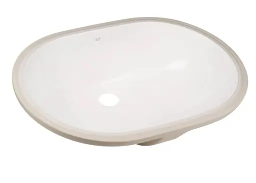 Комплект Qtap Stork: Раковина врезная овальная 570x390x210 мм White + Донный клапан PU02O (QT15116030WN47294) - фото 3