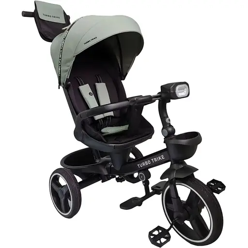 Детский трехколесный велосипед MT 1002-1 Turbo Trike Frost Green от 1.5 до 3 лет поворотное сиденье