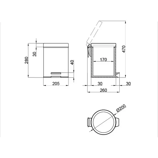 Відро для сміття Q-tap Liberty CRM 1149  - фото 6