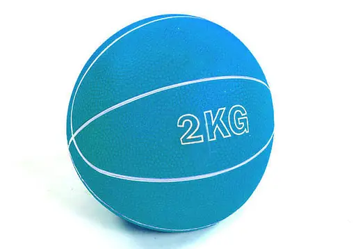 Медбол EasyFit MedicBall 2 кг медицинский мяч-слэмбол без отскока Синий (EF-8407-2) - фото 1