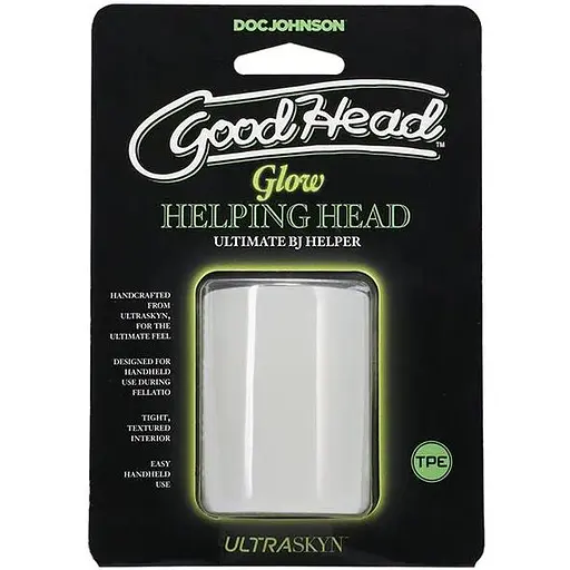 Мастурбатор Doc Johnson GoodHead - Glow Helping Head - фото 5