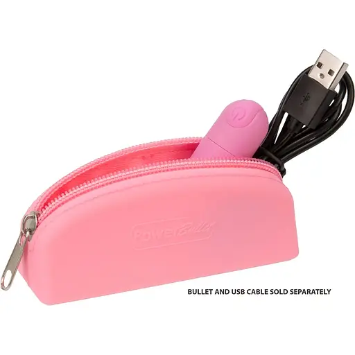Сумка для зберігання секс-іграшок PowerBullet - silicone Storage ZippeRed Bag Pink - фото 4
