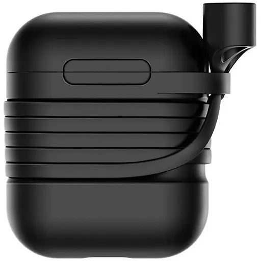 Чехол для наушников Baseus Case For Airpods черный TZARGS-01 - фото 1