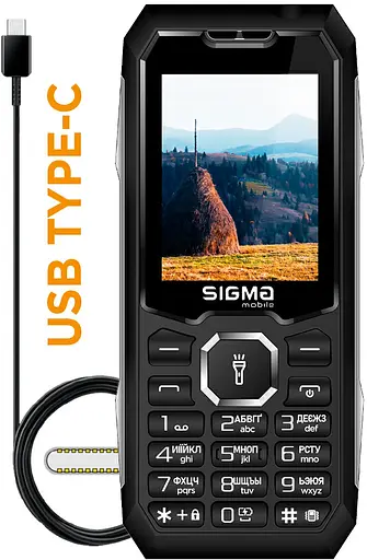 Мобильный телефон Sigma mobile X-style 341 BRO Black (UA UCRF) - фото 2