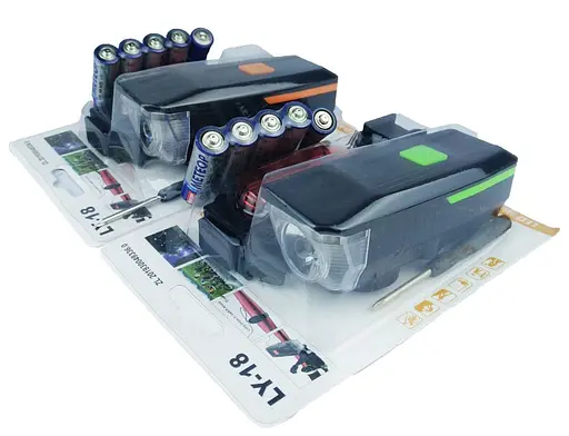 Вело фара з заднім ліхтарем мигалкою RB-B16 велосипедний ліхтар з кріпленням на батарейках - фото 8