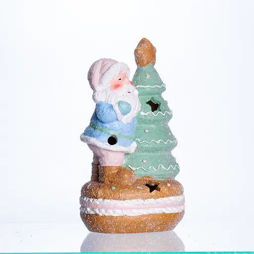 Новорічна декоративна фігурка Yiwu CR-6-9 з підсвічуванням 11.5 × 9 × 20 см  - фото 4