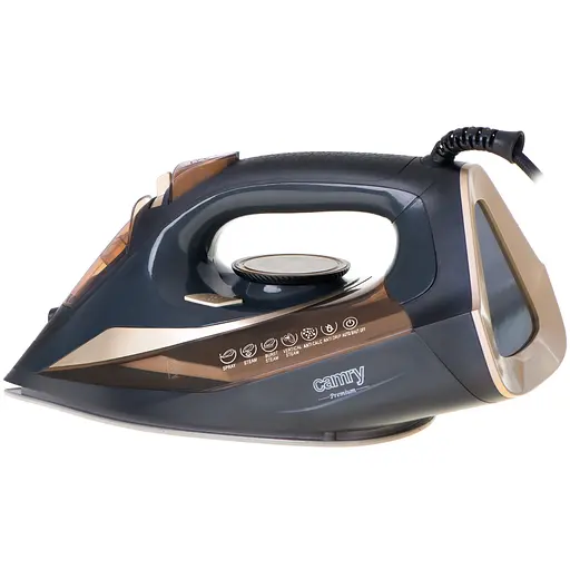 Утюг Camry CR 5036 black-gold 3400Вт/ 360 мл/ керамика/ ''Капля-стоп''/автовыключение/ черная - фото 2