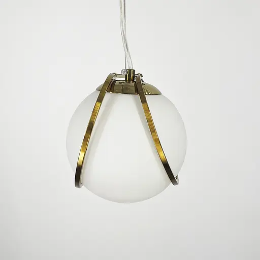 Підвіс із білим плафоном у латунному корпусі | Арт. Y 409/1 | Line F - фото 6