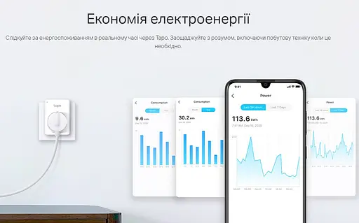 Розумна Wi-Fi розетка smart TP-Link Tapo P-110 - фото 6