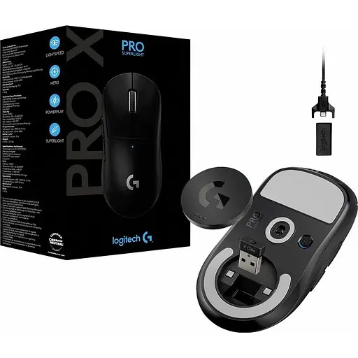 Миша комп'ютерна Logitech G Pro X Superlight Wireless Black (910-005880, 910-005882) - фото 2