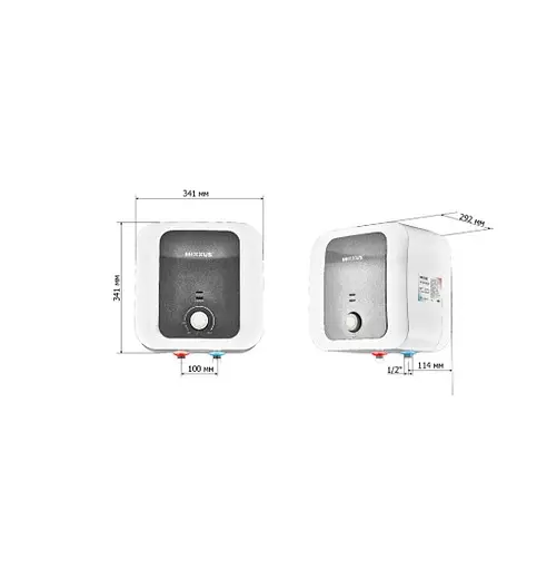 Водонагреватель Mixxus EWH-1110 SMALL OVER 10 л над мойкой, 1500 Вт, мокрый ТЭН, вертикальный, квадратный, белый (WH0606) - фото 5